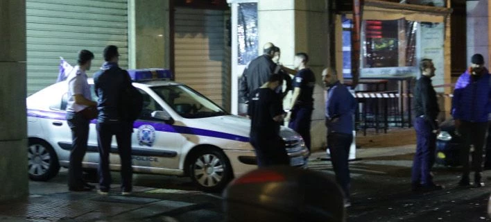 Διαμαρτυρία αστυνομικών υπαλλήλων σήμερα το πρωί στο σημείο της επίθεσης στην Ομόνοια